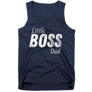 Little Boss Daddy Baby Children Boy Fathers Day Tank Top