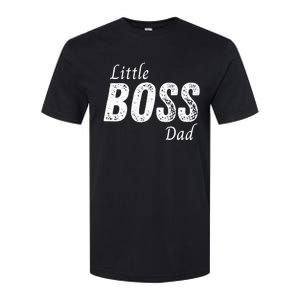 Little Boss Daddy Baby Children Boy Fathers Day Softstyle CVC T-Shirt