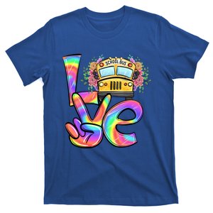 Love Bus Driver Retro Leopard School Bus Valentine's Day Gift T-Shirt