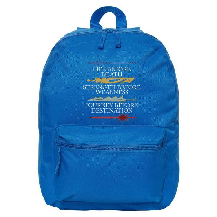 Life Before Death Strength Before Weakness Journey 16 in Basic Backpack