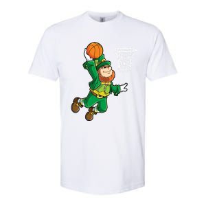 Leprechaun Basketball Dunk St Patricks Day Sports Gift Softstyle CVC T-Shirt