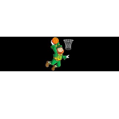 Leprechaun Basketball Dunk St Patricks Day Boys  Sports Bumper Sticker