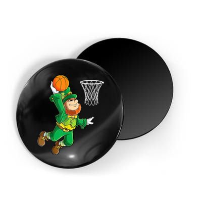 Leprechaun Basketball Dunk St Patricks Day Boys  Sports Magnet