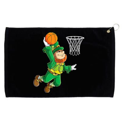 Leprechaun Basketball Dunk St Patricks Day Boys  Sports Grommeted Golf Towel