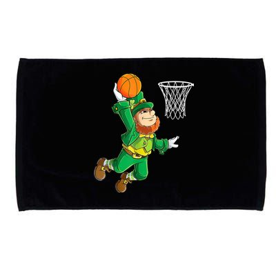 Leprechaun Basketball Dunk St Patricks Day Boys  Sports Microfiber Hand Towel