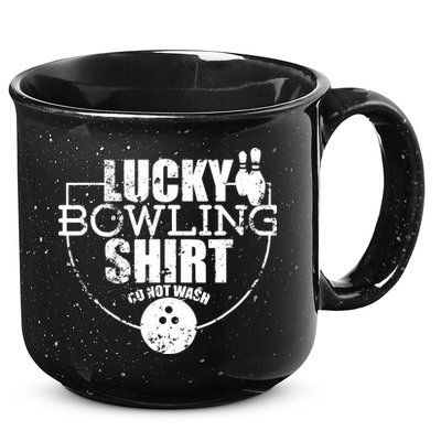 Lucky Bowling Do Not Wash Funny Quote For Bowlers 15oz Campfire Ceramic Mug