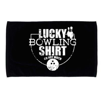 Lucky Bowling Do Not Wash Funny Quote For Bowlers Microfiber Hand Towel