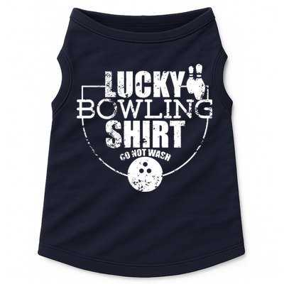 Lucky Bowling Do Not Wash Funny Quote For Bowlers Doggie Tank