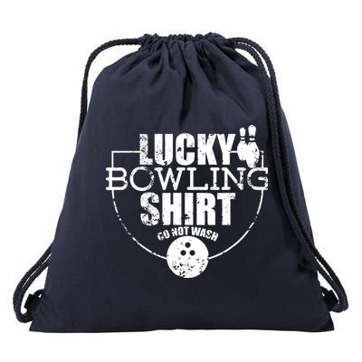 Lucky Bowling Do Not Wash Funny Quote For Bowlers Drawstring Bag