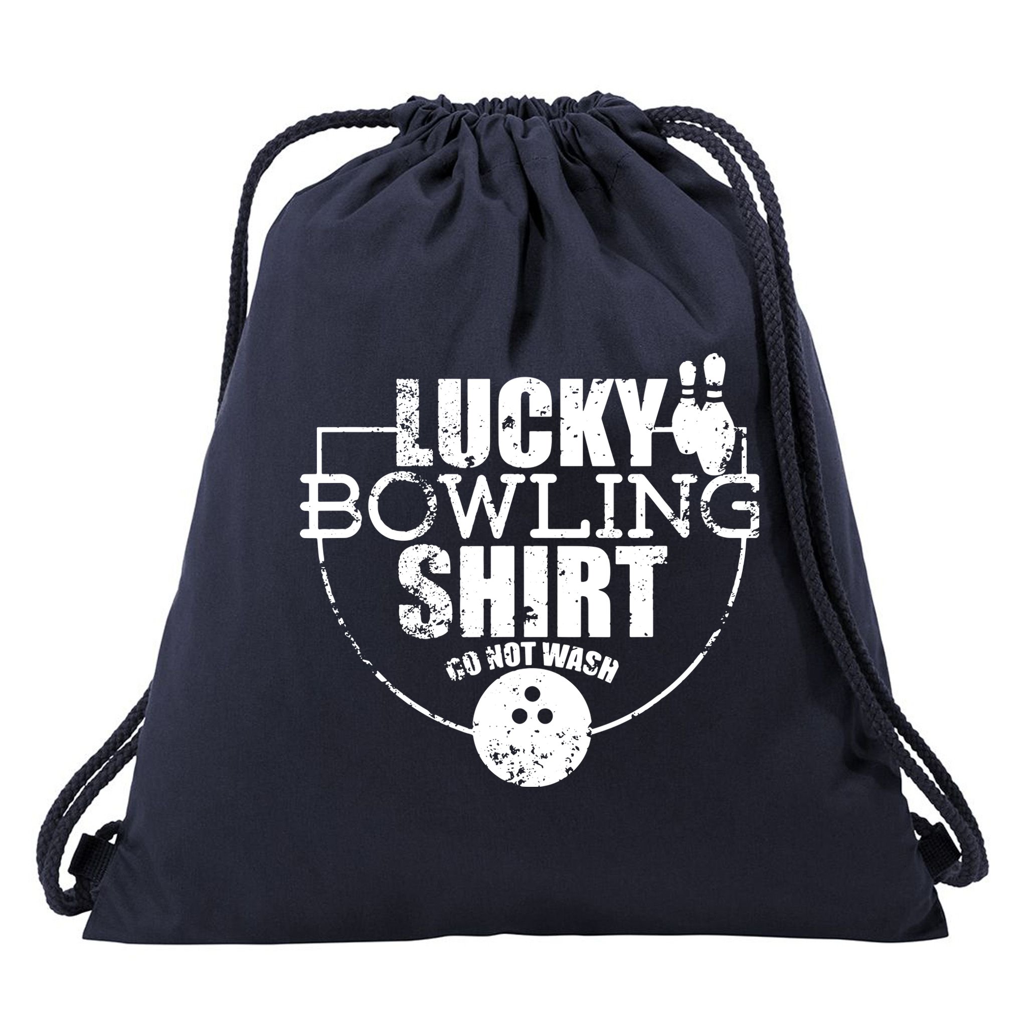 Lucky Bowling Do Not Wash Funny Quote For Bowlers Drawstring Bag