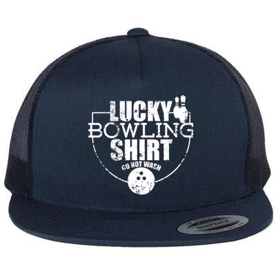 Lucky Bowling Do Not Wash Funny Quote For Bowlers Flatbill Hat