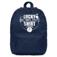 Lucky Bowling Do Not Wash Funny Quote For Bowlers 16 in Basic Backpack