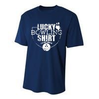 Lucky Bowling Do Not Wash Funny Quote For Bowlers Performance Sprint T-Shirt