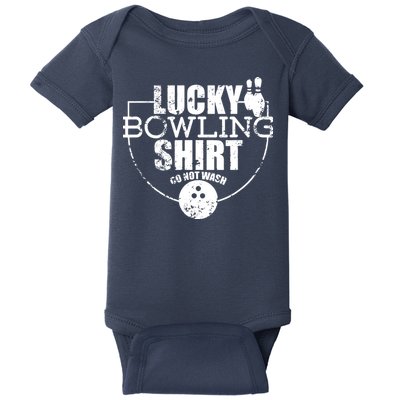 Lucky Bowling Do Not Wash Funny Quote For Bowlers Baby Bodysuit