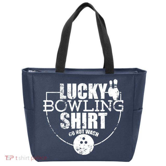 Lucky Bowling Do Not Wash Funny Quote For Bowlers Zip Tote Bag