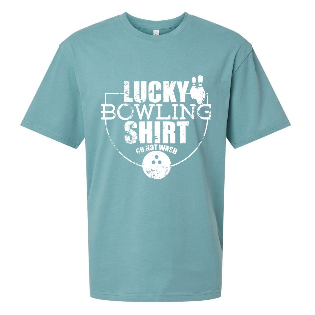 Lucky Bowling Do Not Wash Funny Quote For Bowlers Sueded Cloud Jersey T-Shirt