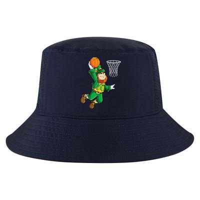 Leprechaun Basketball Dunk St Patricks Day Sports Cool Comfort Performance Bucket Hat