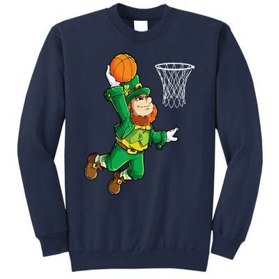 Leprechaun Basketball Dunk St Patricks Day Sports Sweatshirt