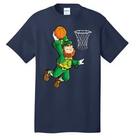 Leprechaun Basketball Dunk St Patricks Day Sports Tall T-Shirt