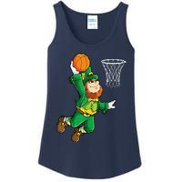 Leprechaun Basketball Dunk St Patricks Day Sports Ladies Essential Tank