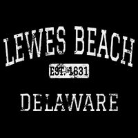 Lewes Beach Delaware De Vintage Womens T-Shirt