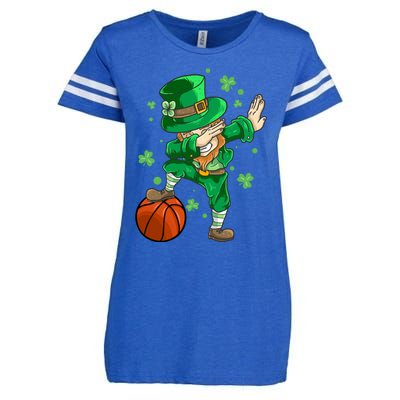 Leprechaun Basketball Dab St Patrick's Day Dabbing Funny Gift Enza Ladies Jersey Football T-Shirt