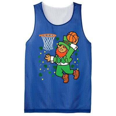 Leprechaun Basketball Dunk Saint Patrick's Day Gift Mesh Reversible Basketball Jersey Tank