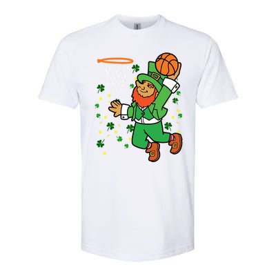 Leprechaun Basketball Dunk Saint Patrick's Day Gift Softstyle® CVC T-Shirt