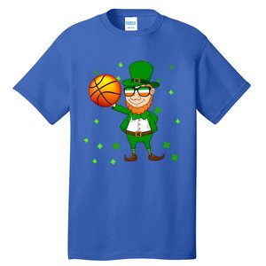 Leprechaun Basketball Dunk St Patricks Day Sports Meaningful Gift Tall T-Shirt