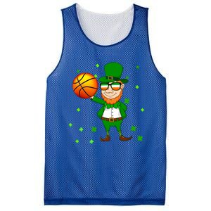 Leprechaun Basketball Dunk St Patricks Day Sports Meaningful Gift Mesh Reversible Basketball Jersey Tank