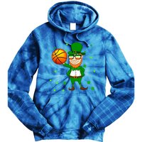 Leprechaun Basketball Dunk St Patricks Day Sports Meaningful Gift Tie Dye Hoodie