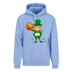 Leprechaun Basketball Dunk St Patricks Day Sports Meaningful Gift Unisex Surf Hoodie