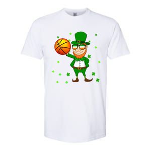 Leprechaun Basketball Dunk St Patricks Day Sports Meaningful Gift Softstyle CVC T-Shirt