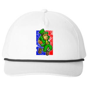 Leprechaun Basketball Dunk St Patricks Day Sports Gift Snapback Five-Panel Rope Hat