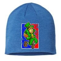 Leprechaun Basketball Dunk St Patricks Day Sports Gift Sustainable Beanie