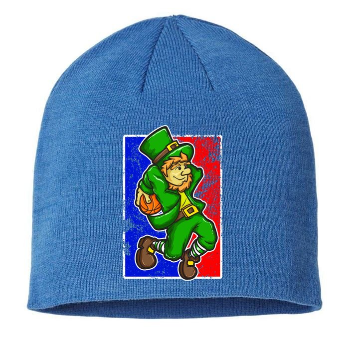 Leprechaun Basketball Dunk St Patricks Day Sports Gift Sustainable Beanie