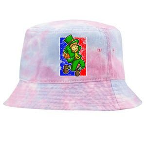 Leprechaun Basketball Dunk St Patricks Day Sports Gift Tie-Dyed Bucket Hat