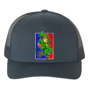 Leprechaun Basketball Dunk St Patricks Day Sports Gift Yupoong Adult 5-Panel Trucker Hat