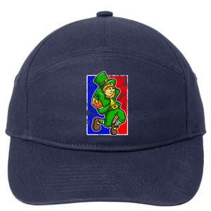 Leprechaun Basketball Dunk St Patricks Day Sports Gift 7-Panel Snapback Hat