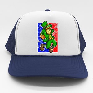 Leprechaun Basketball Dunk St Patricks Day Sports Gift Trucker Hat