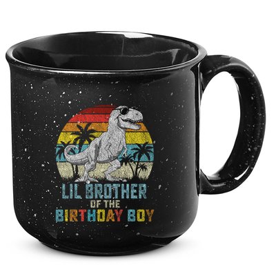 Lil Brother Dinosaur Of The Birthday Matching Family 15oz Campfire Ceramic Mug