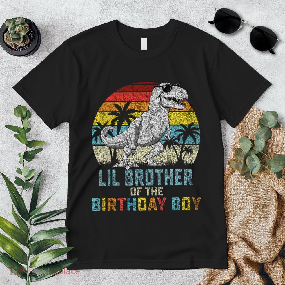 Lil Brother Dinosaur Of The Birthday Matching Family Premium T-Shirt