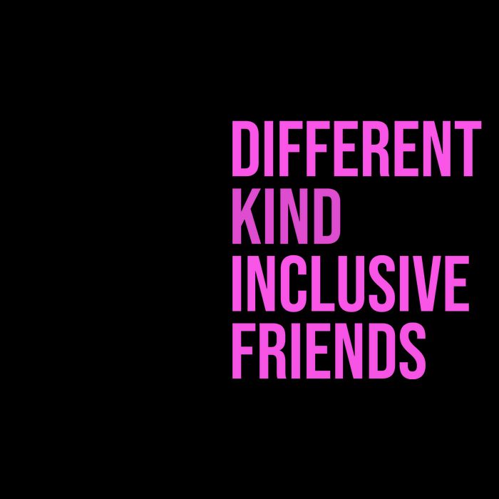 Let's Be Different Kind Inclusive Friends Mug
