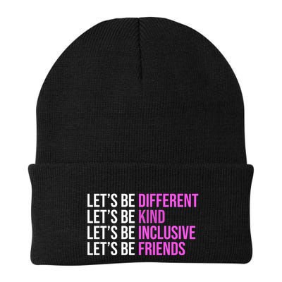 Let's Be Different Kind Inclusive Friends Beanie