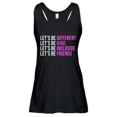 Let's Be Different Kind Inclusive Friends Ladies Essential Flowy Tank