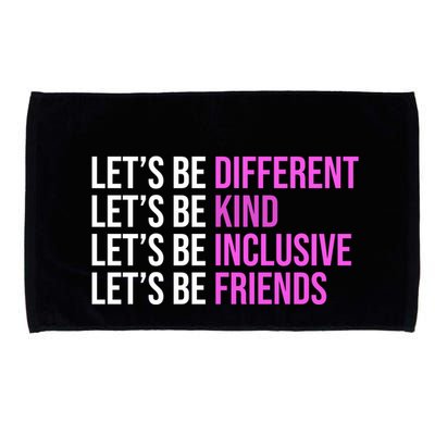 Let's Be Different Kind Inclusive Friends Microfiber Hand Towel