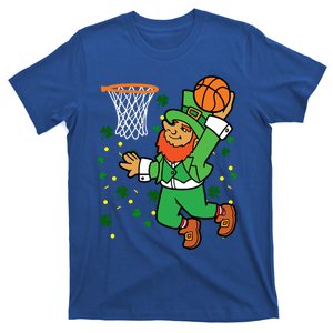 Leprechaun Basketball Dunk Saint Patrick's Day Gift T-Shirt