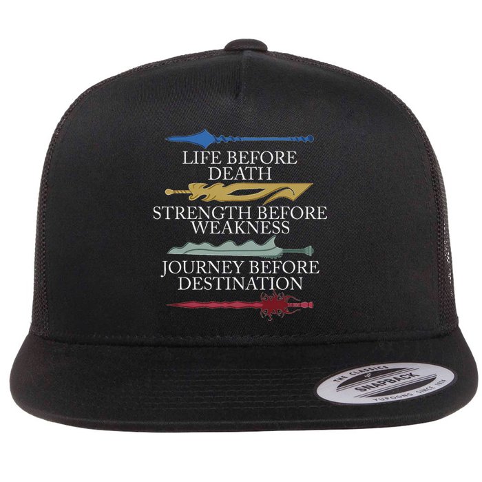 Life Before Death Strength Before Weakness Journey Flat Bill Trucker Hat