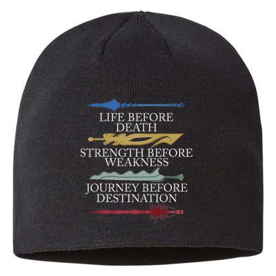 Life Before Death Strength Before Weakness Journey Sustainable Beanie
