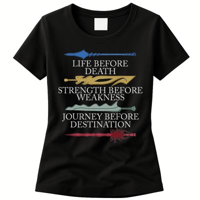 Life Before Death Strength Before Weakness Journey Womens T-Shirt
